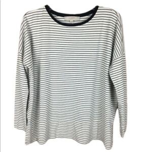 LOFT Long Sleeve Striped Top